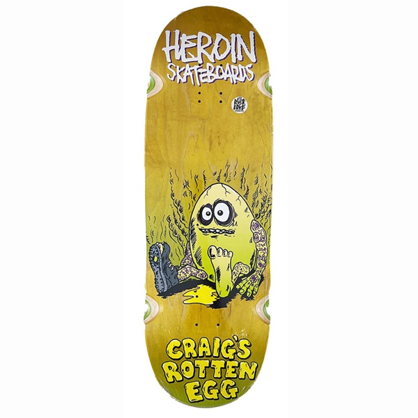 Heroin Skateboards - Craigs Rotten Egg 10.0" Skateboard Deck