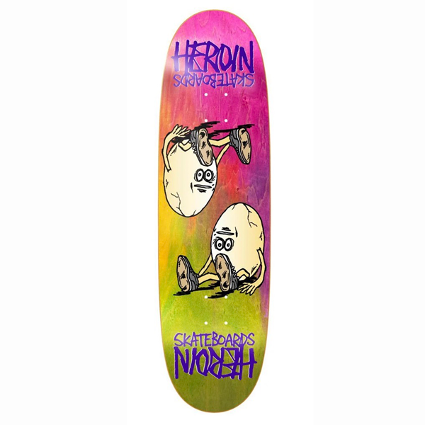 Heroin Skateboards - Symmetrical Egg Rainbow 8.75" Skateboard Deck